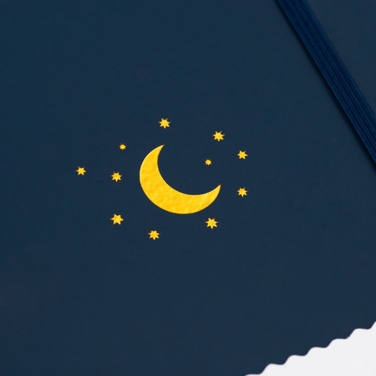 Moon and Stars Dot Grid Journal - Cantrip Candles
