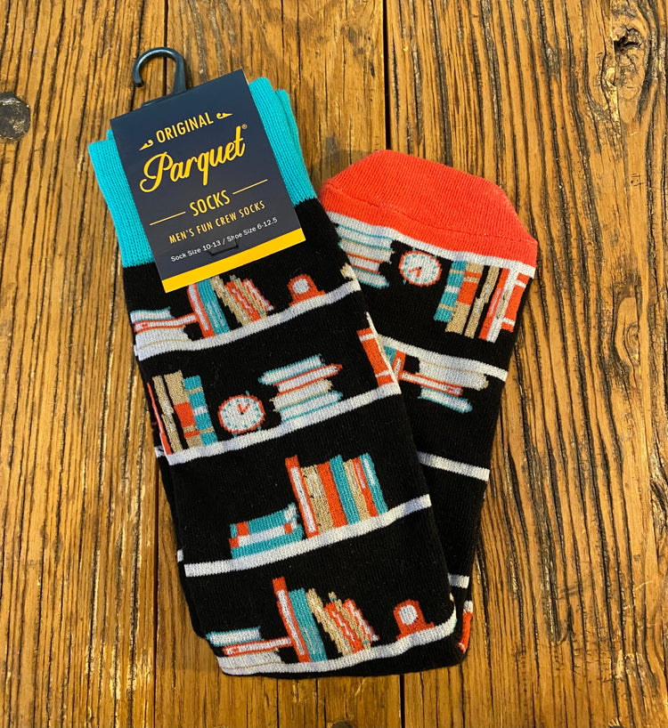 Book Shelves Socks - Cantrip Candles