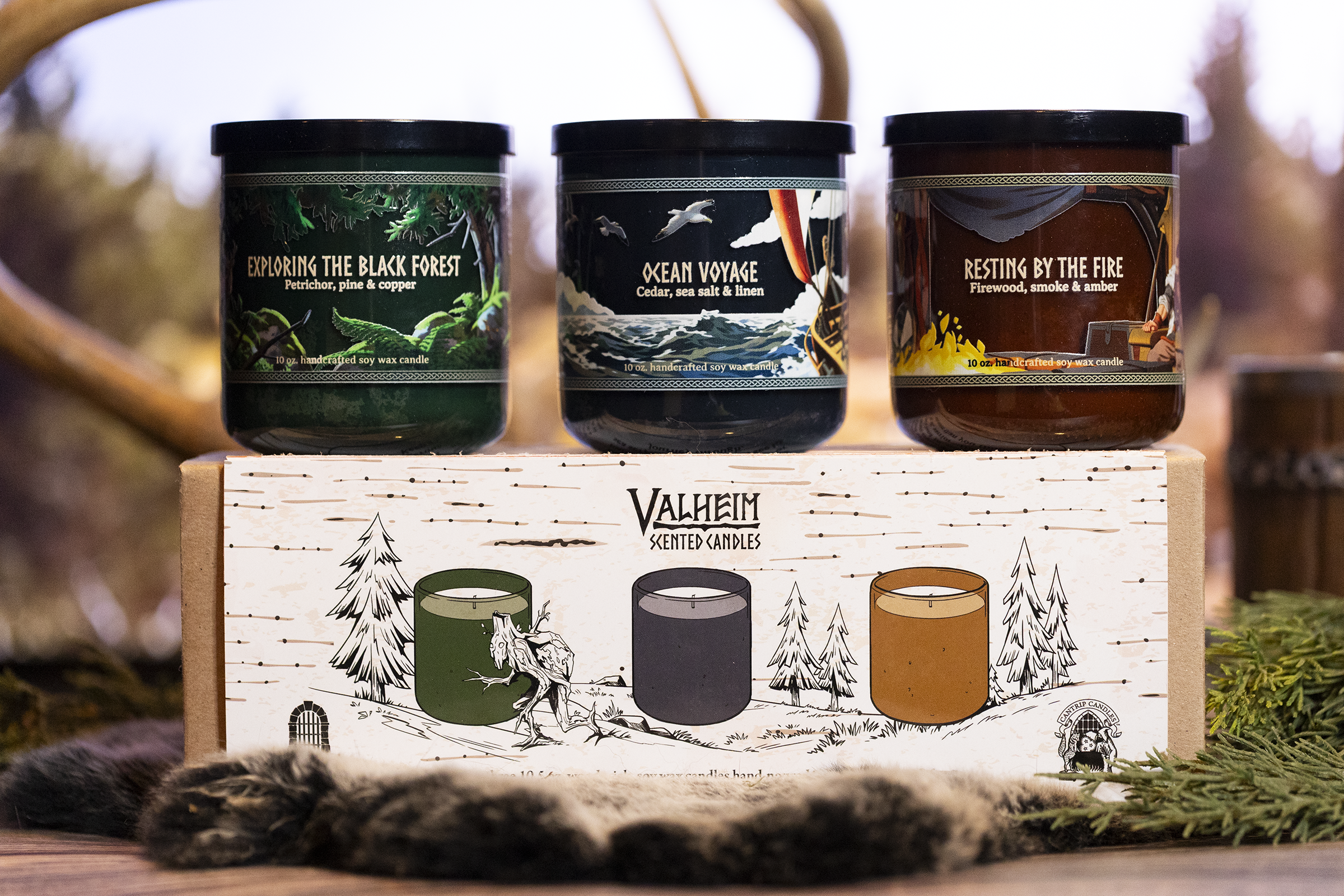 Official Valheim Scented Candle Set – Cantrip Candles Official Valheim Scented Candle Set – Cantrip Candles