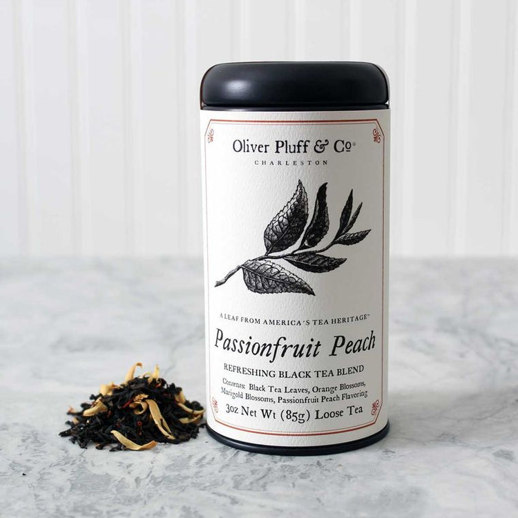 Passionfruit Peach - Loose Tea in Signature Tea Tin - Cantrip Candles