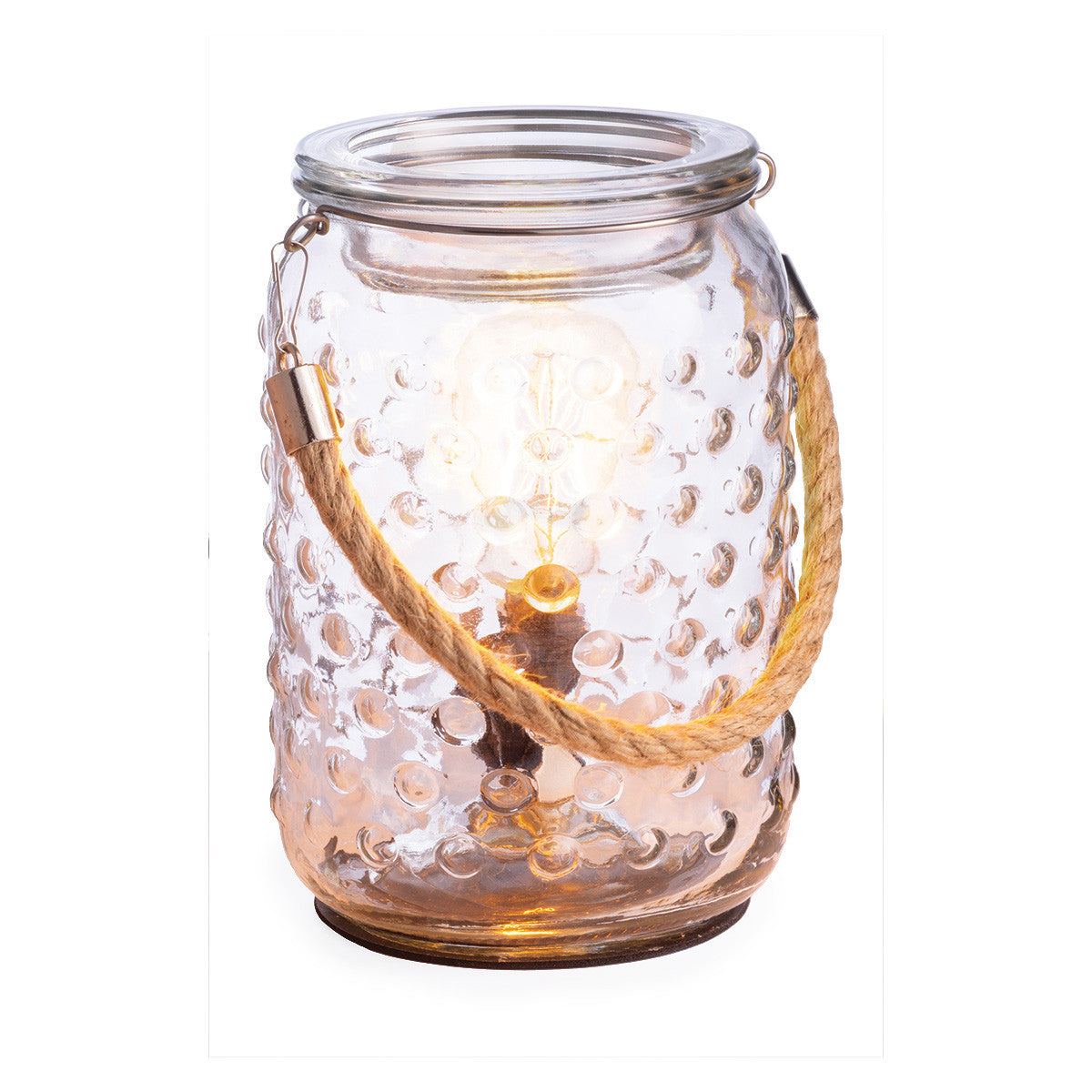 Fragrance Warmer - Hobnail & Rope Vintage Bulb Illumination - Cantrip Candles