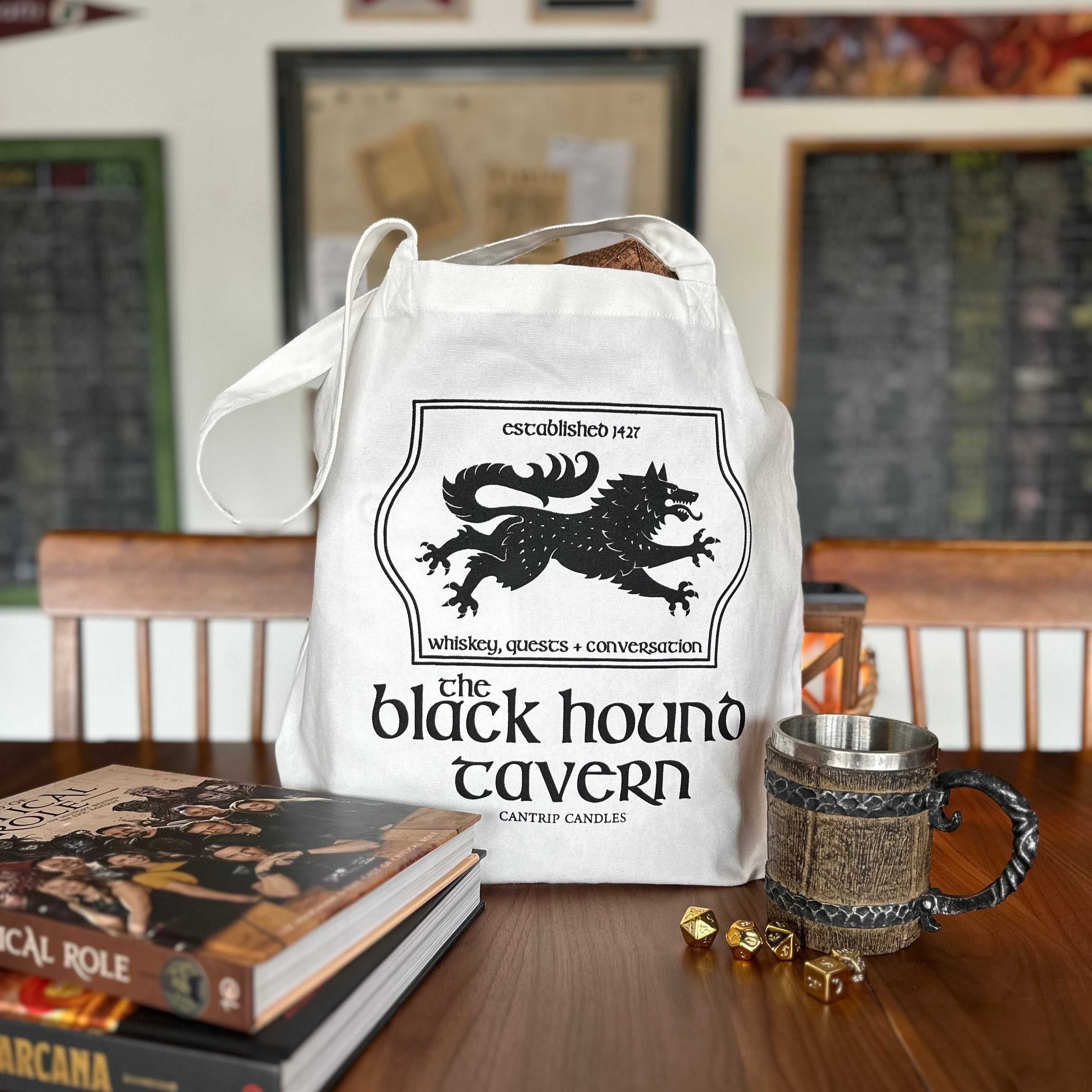 Black Hound Tavern Tote - Cantrip Candles