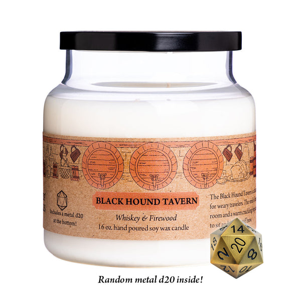 Black Hound Tavern Candle - Cantrip Candles