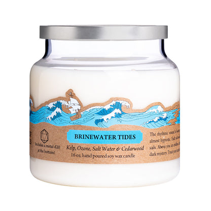 Brinewater Tides 16 oz. - Cantrip Candles