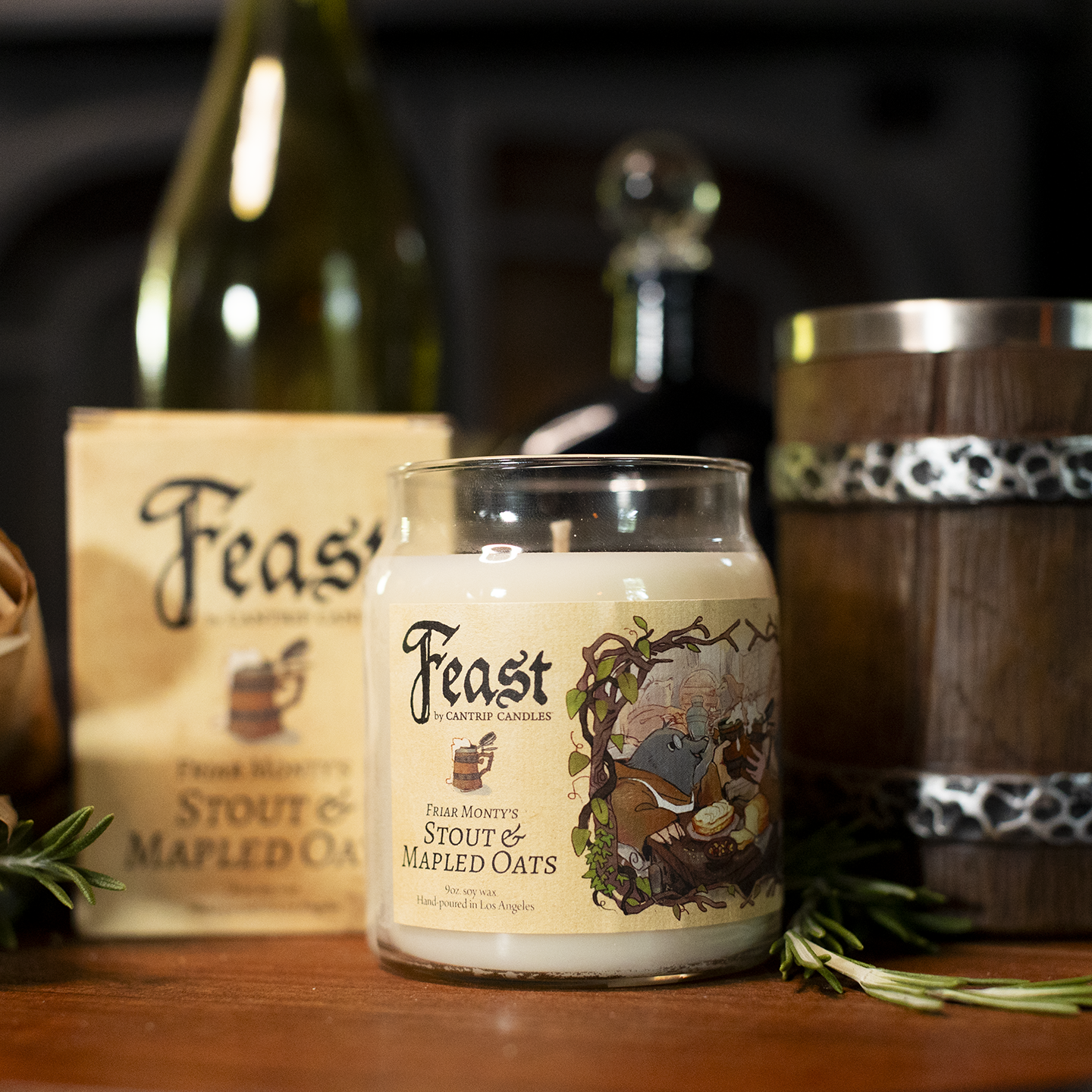 Friar Monty's Stout & Mapled Oats - Cantrip Candles