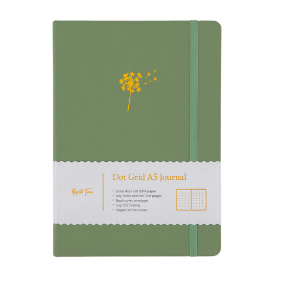 Dandelion Dot Grid Journal - Cantrip Candles