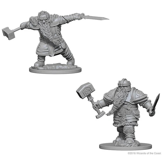 Wizkids Dwarf Fighter Miniature - Cantrip Candles