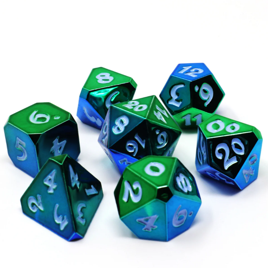 Ethereal Conduit 7 pc Dice Set - Cantrip Candles