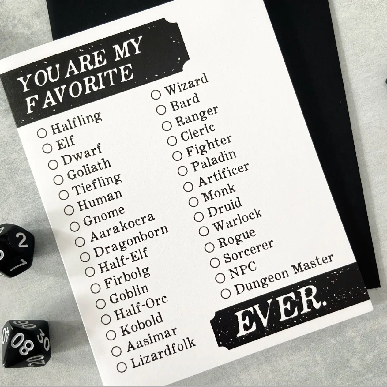 You're My Favorite Ever Card - Cantrip Candles
