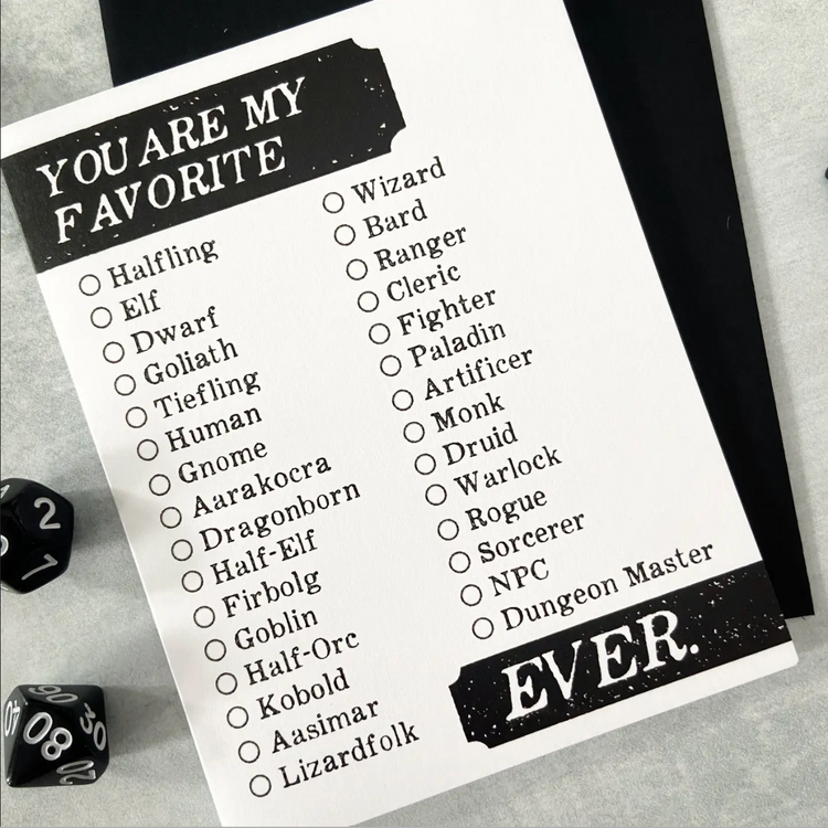 You're My Favorite Ever Card