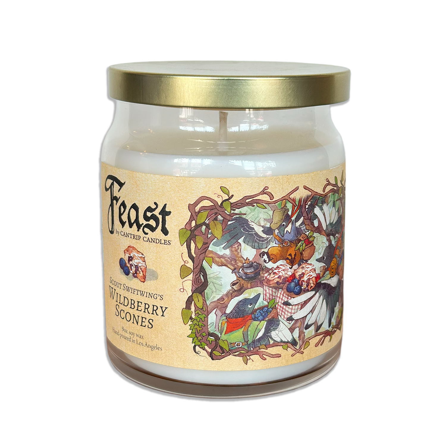 Scout Swiftwing's Wildberry Scones - Cantrip Candles