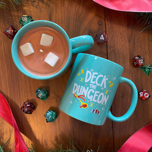 Deck the Dungeon: Hot Chocolate Mug