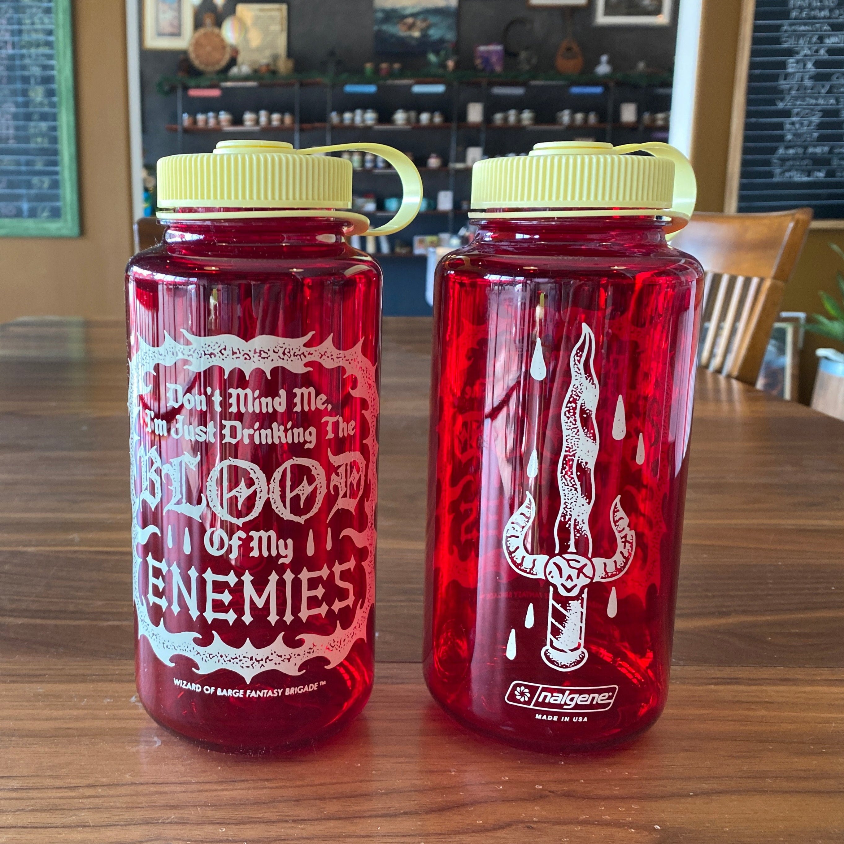 Blood Of My Enemies Water Bottle - Cantrip Candles