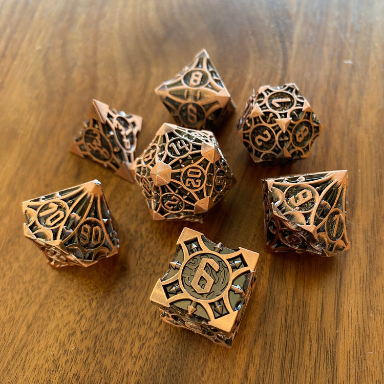 Vaultrunner Copper 7 pc Dice Set