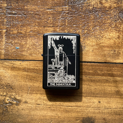 The Magician: Tarot Engraved Flip-Top Windproof Lighter - Cantrip Candles