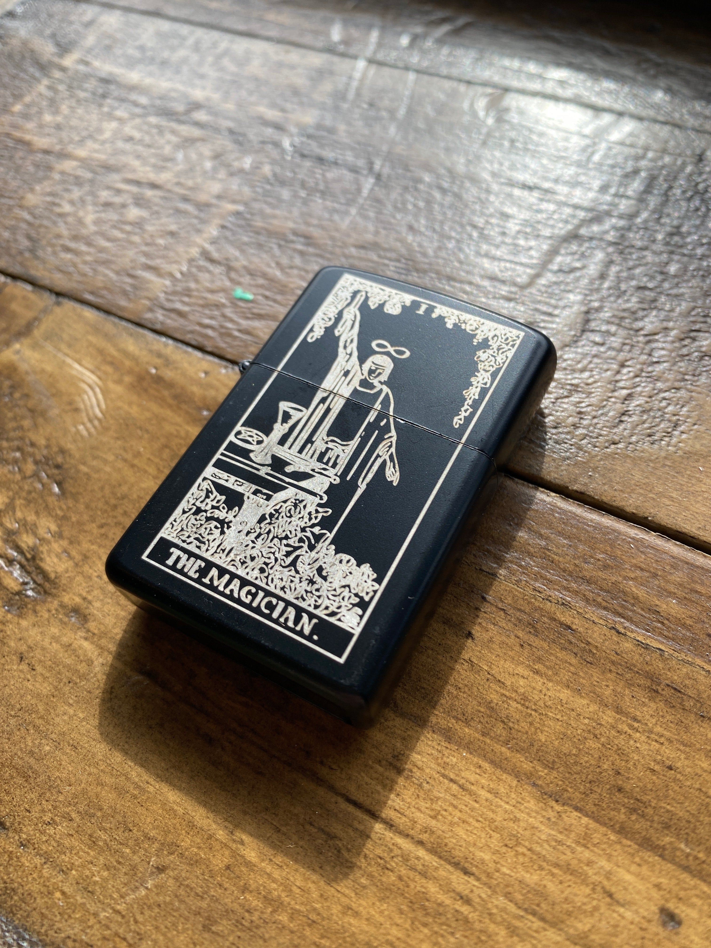The Magician: Tarot Engraved Flip-Top Windproof Lighter - Cantrip Candles