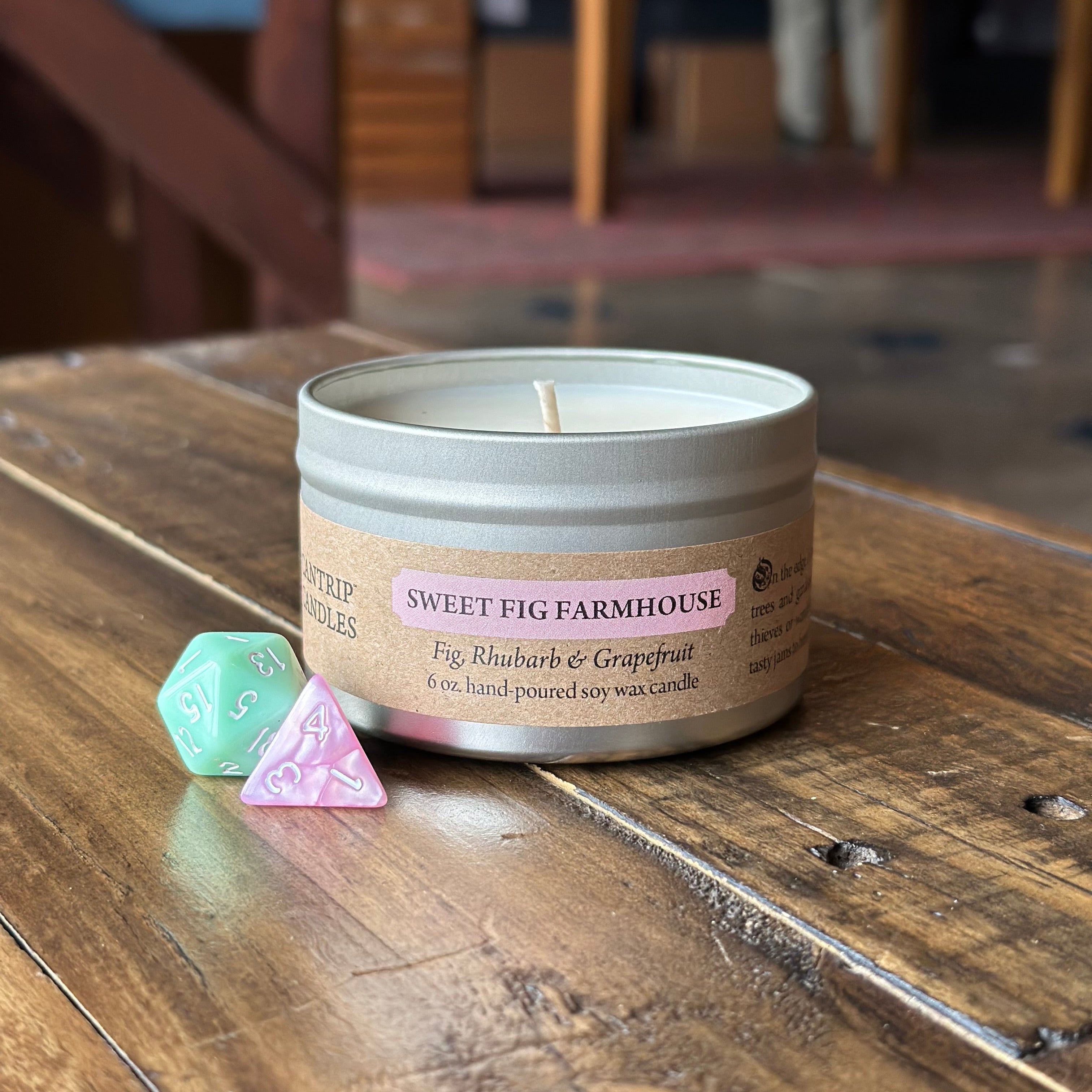 Sweet Fig Farmhouse 6 oz. - WHSL 4pk - Cantrip Candles