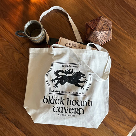 Black Hound Tavern Tote - Cantrip Candles