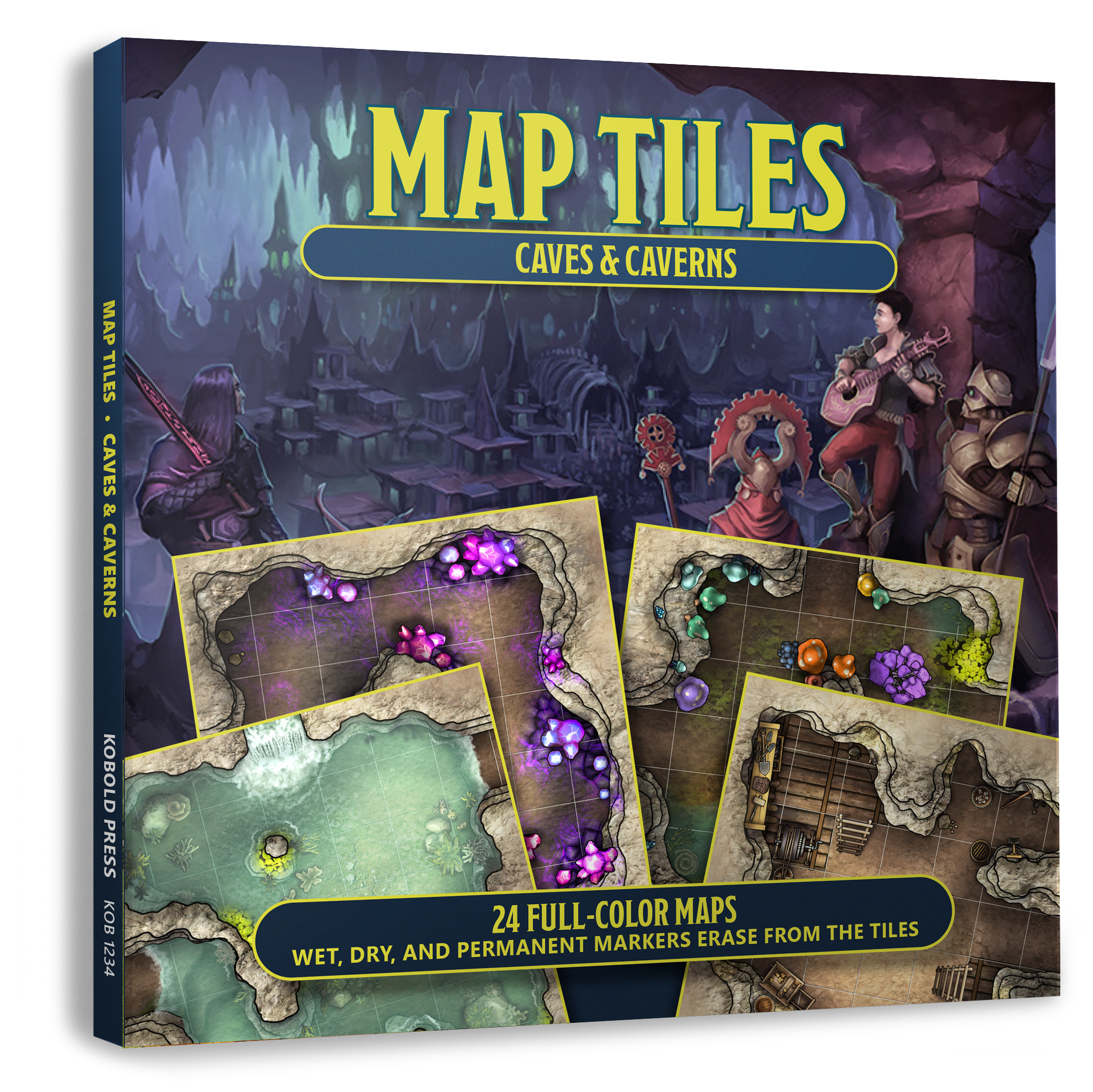 Map Tiles: Caves & Caverns - Cantrip Candles