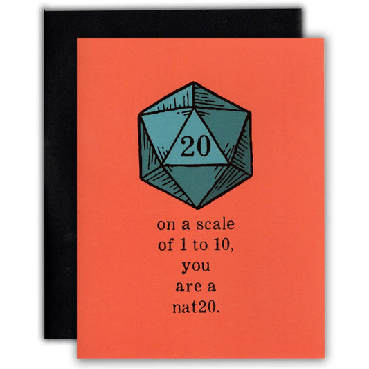 You Are A Nat 20 Card