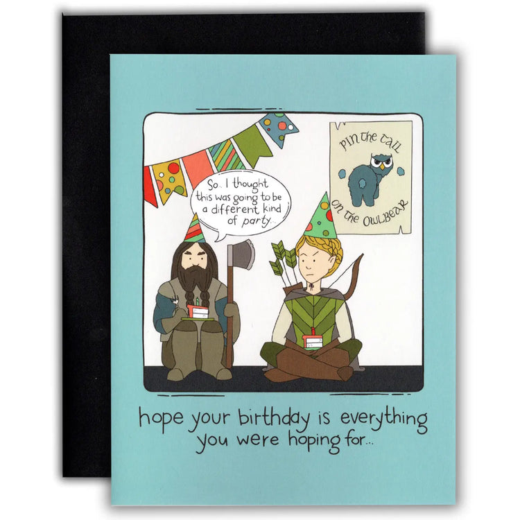 A Different Kind of Party Birthday Card