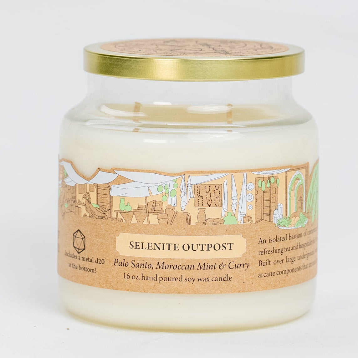 Selenite Outpost 16 oz. - Cantrip Candles