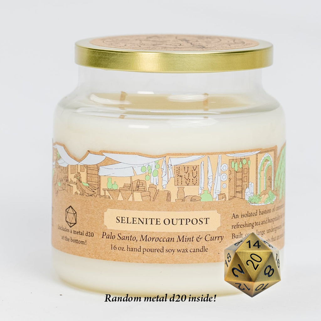 Selenite Outpost Candle - Cantrip Candles