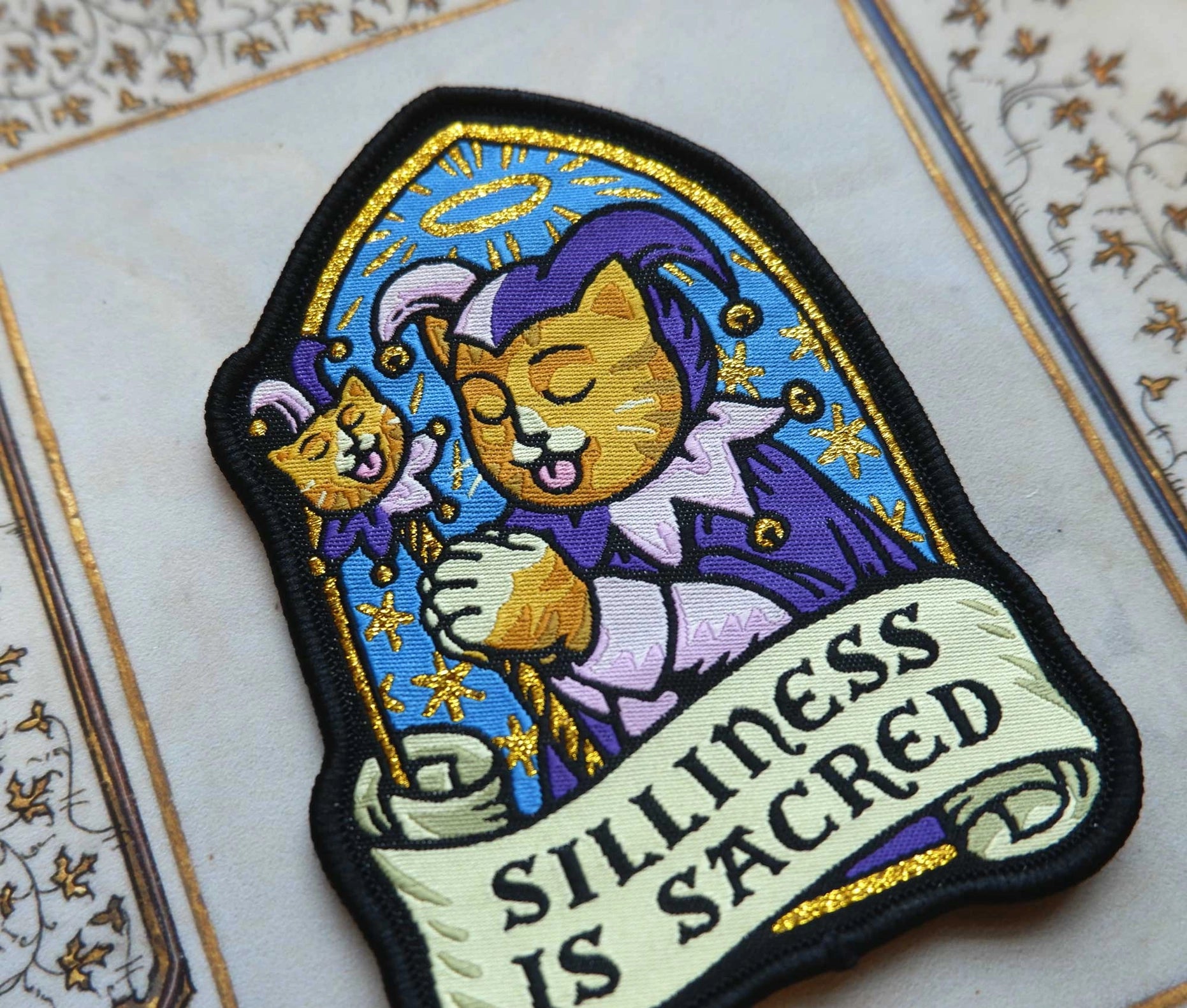Silliness is Sacred Woven Patch - Cantrip Candles