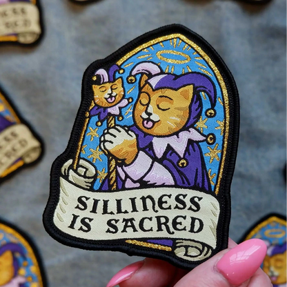 Silliness is Sacred Woven Patch - Cantrip Candles