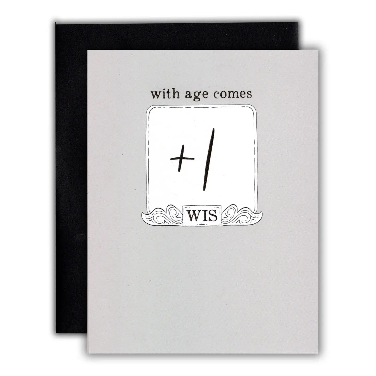 With Age Comes +1 WIS Birthday Card - Cantrip Candles