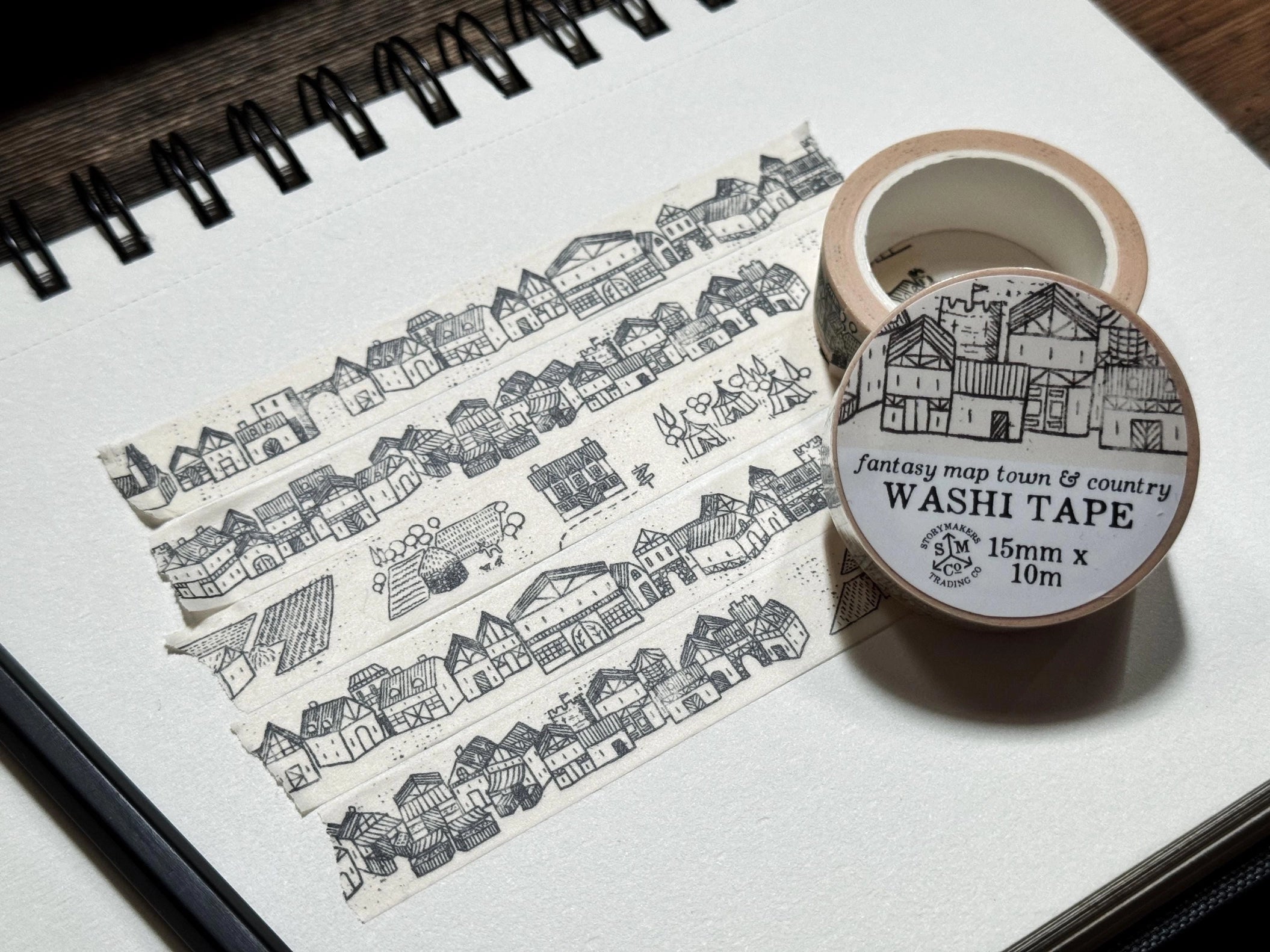 Fantasy Town Washi Tape - Cantrip Candles