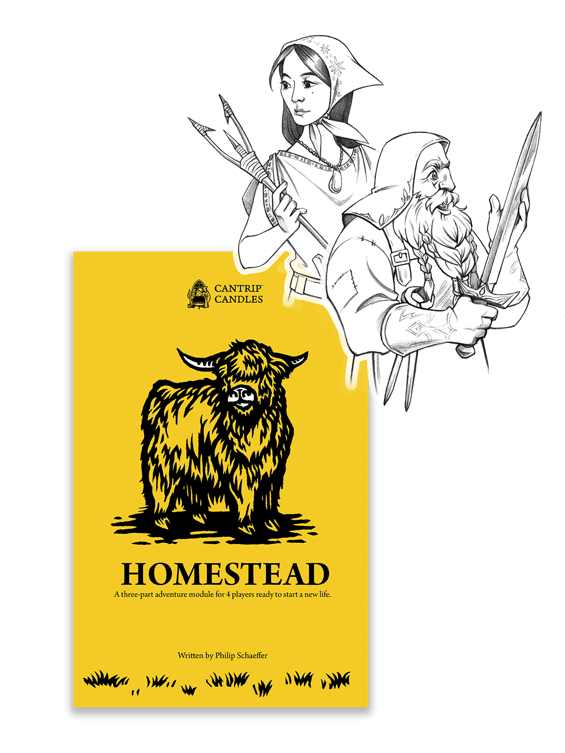 Homestead Adventure Triptych AND Homestead Module Book - Cantrip Candles