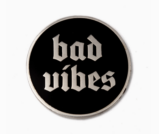 Bad Vibes Enamel Pin - Cantrip Candles