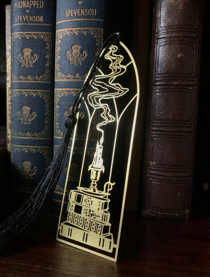 Brass Candlestick Bookmark - Cantrip Candles