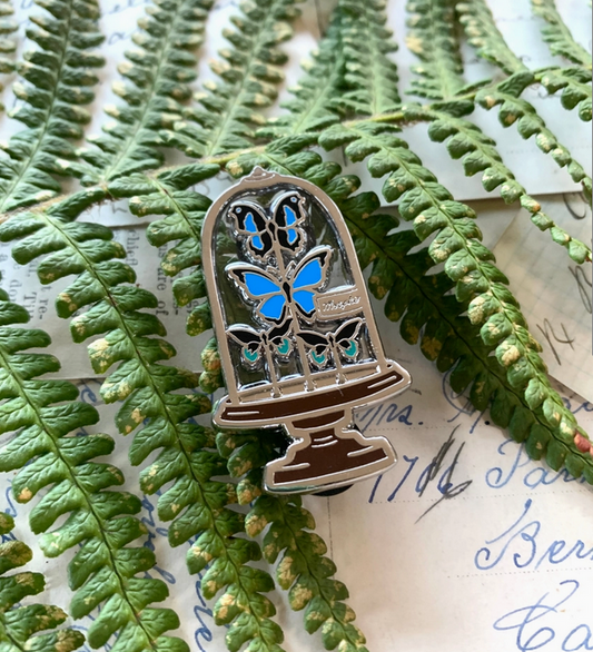 Butterfly Dome Enamel Pin