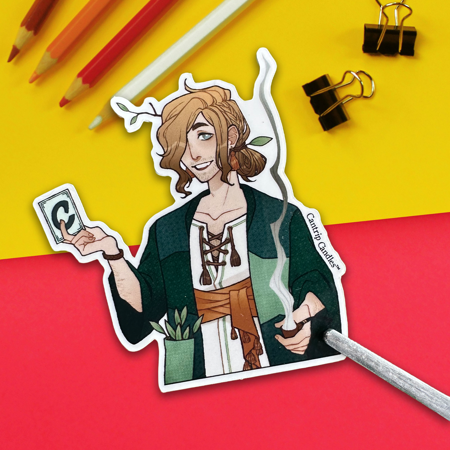 Clover Sticker - Cantrip Characters - Cantrip Candles