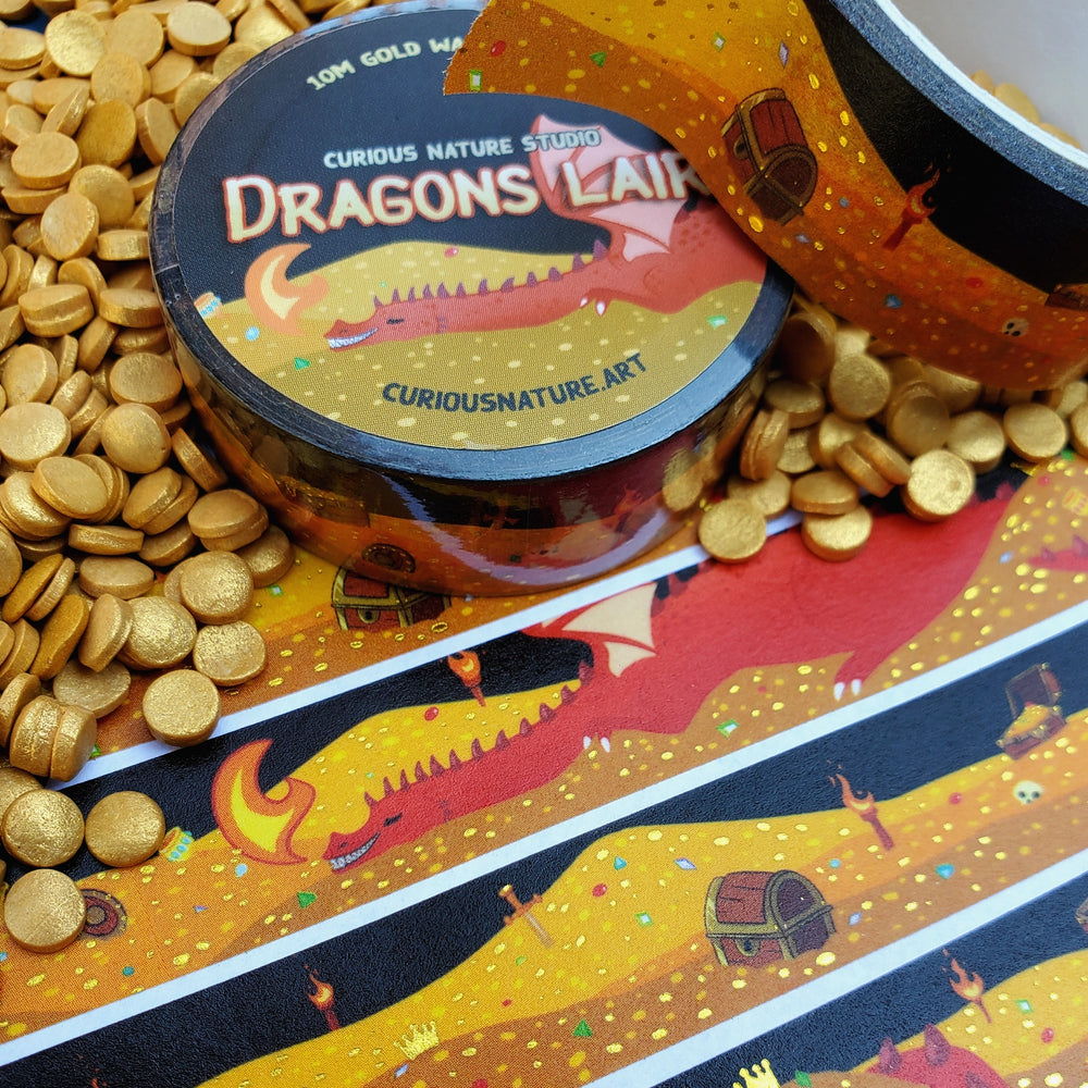 Dragons Lair Foiled Washi Tape - Cantrip Candles