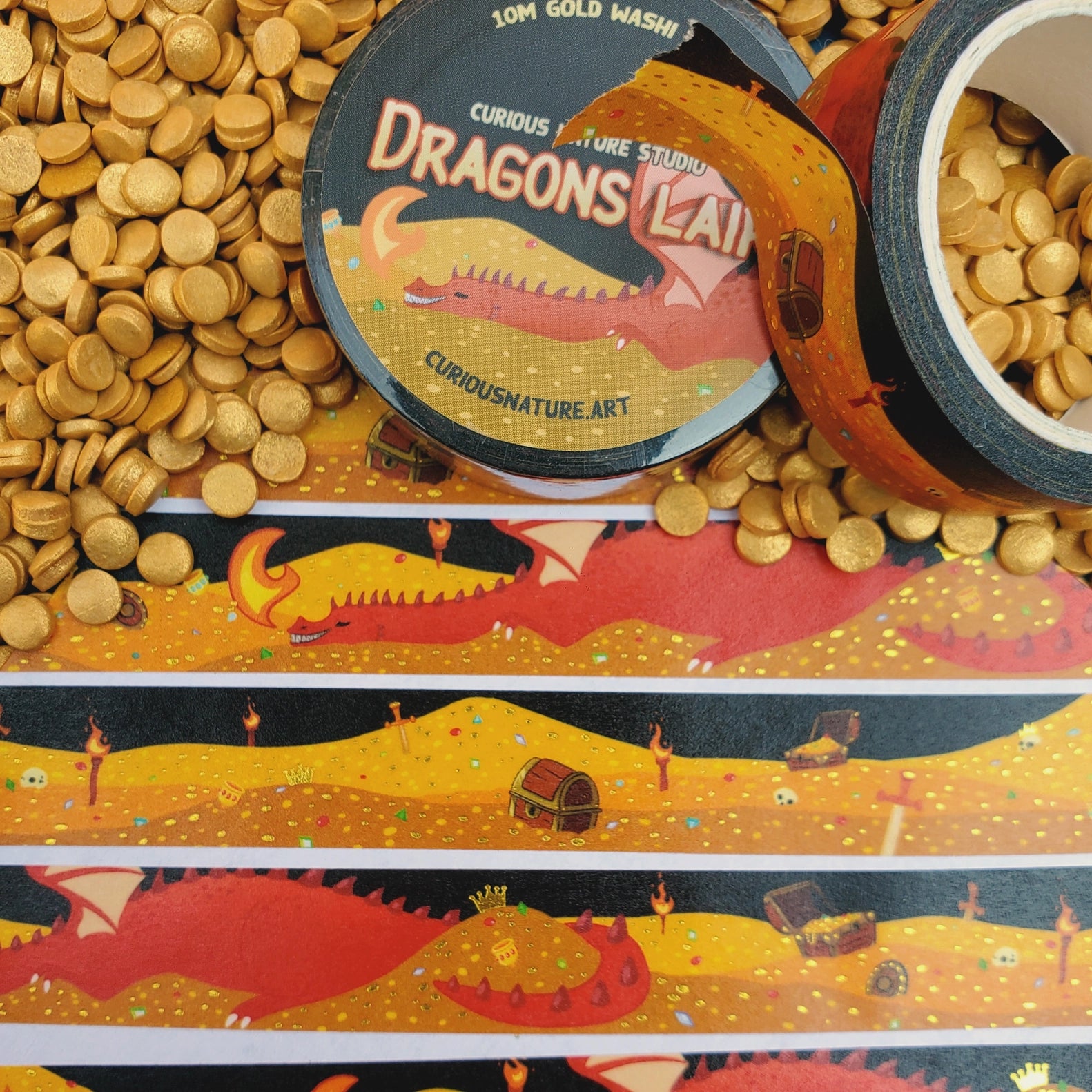 Dragons Lair Foiled Washi Tape