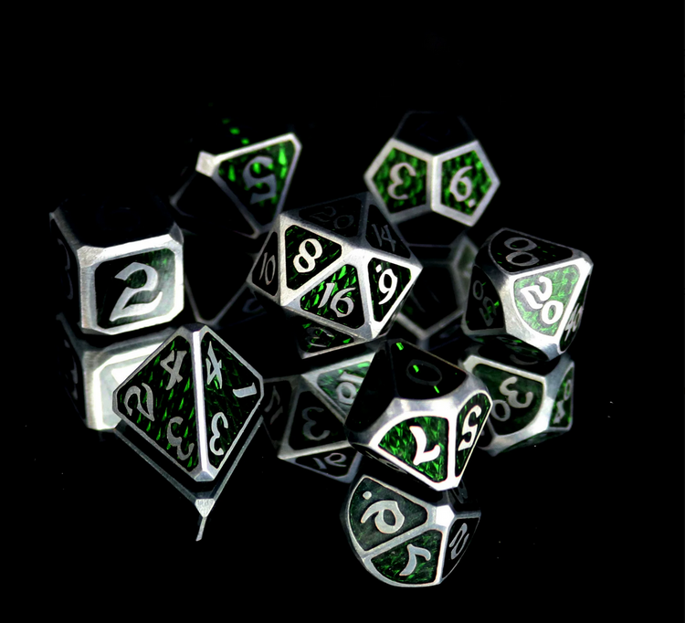 Drakona Ventus Chloros 7 pc Dice Set