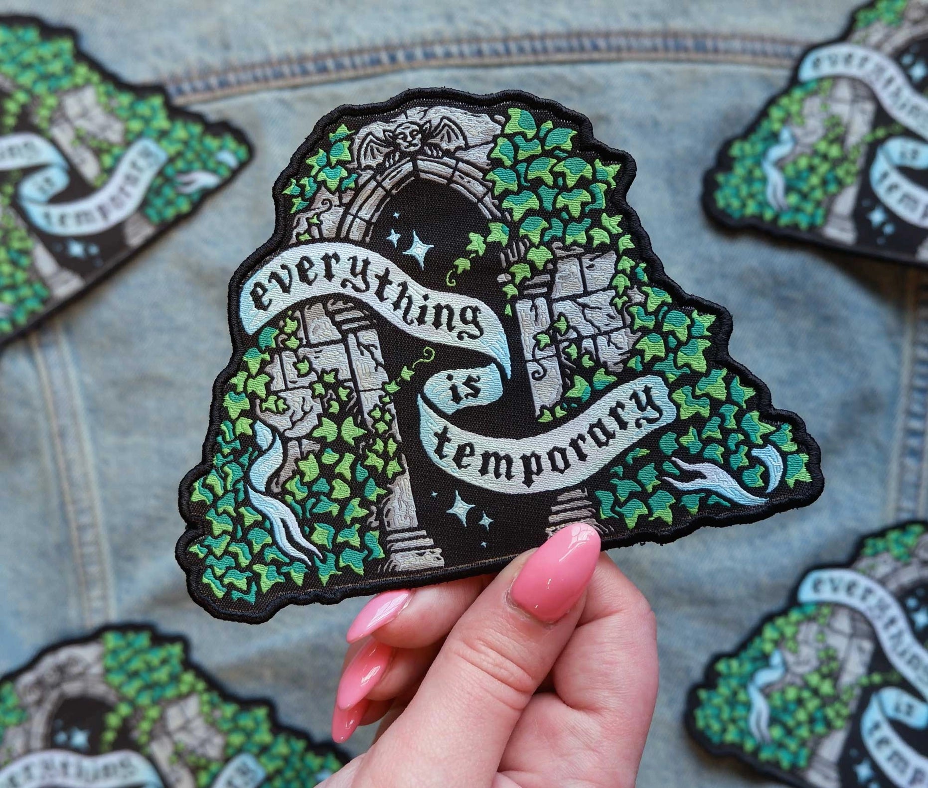 Everything is Temporary Woven Patch - Cantrip Candles