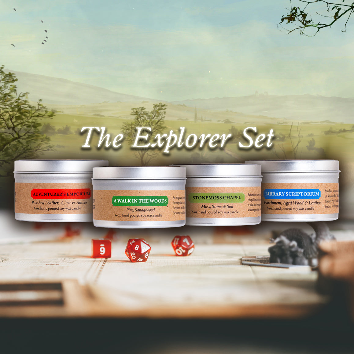 The Explorer Set - 4 Candle Discovery Bundle (6oz) – Cantrip Candles