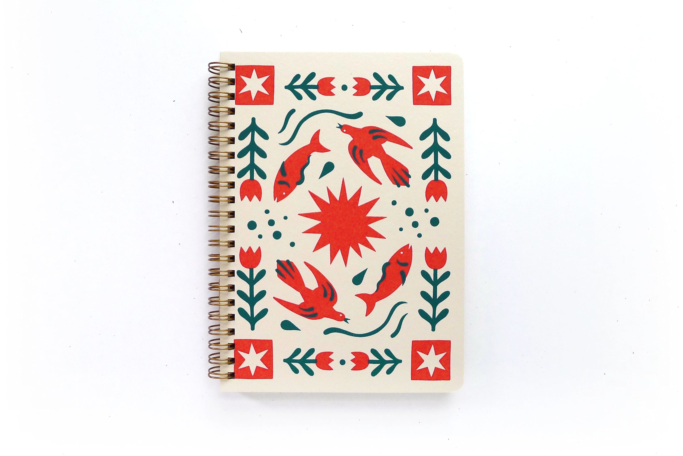 Folk Flower Coil Notebook - Cantrip Candles