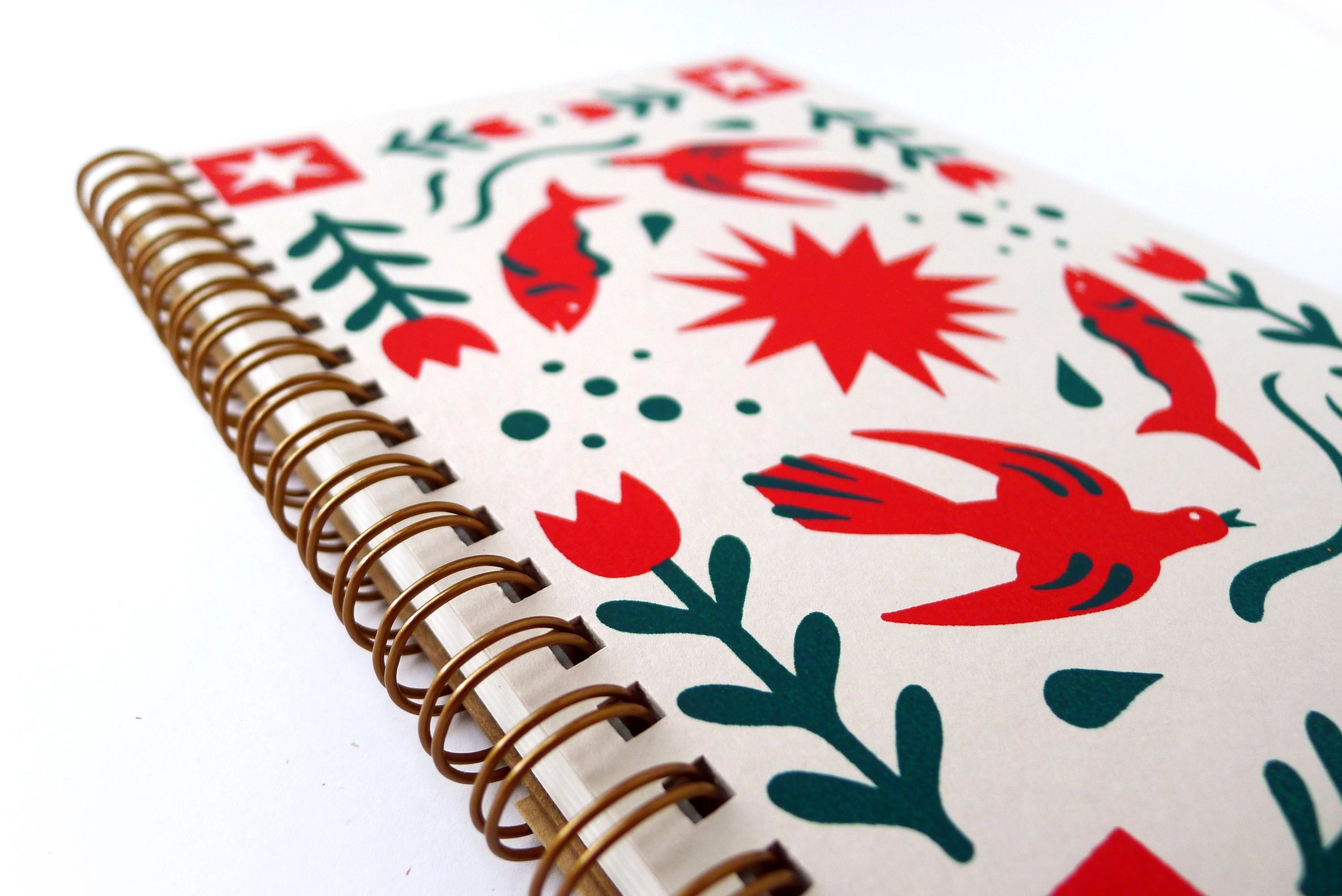 Folk Flower Coil Notebook - Cantrip Candles