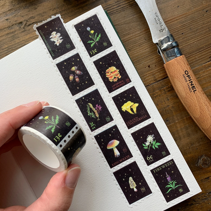 Foraging Stamp Washi Tape - Cantrip Candles