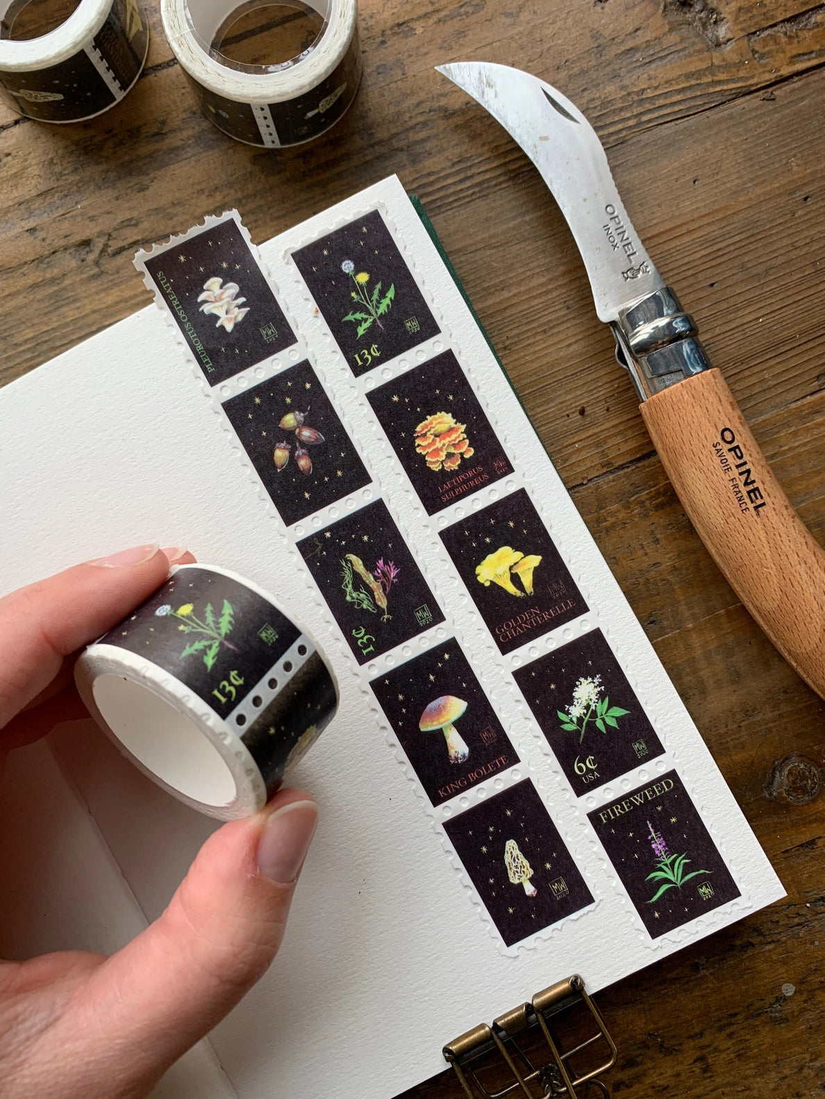 Foraging Stamp Washi Tape - Cantrip Candles