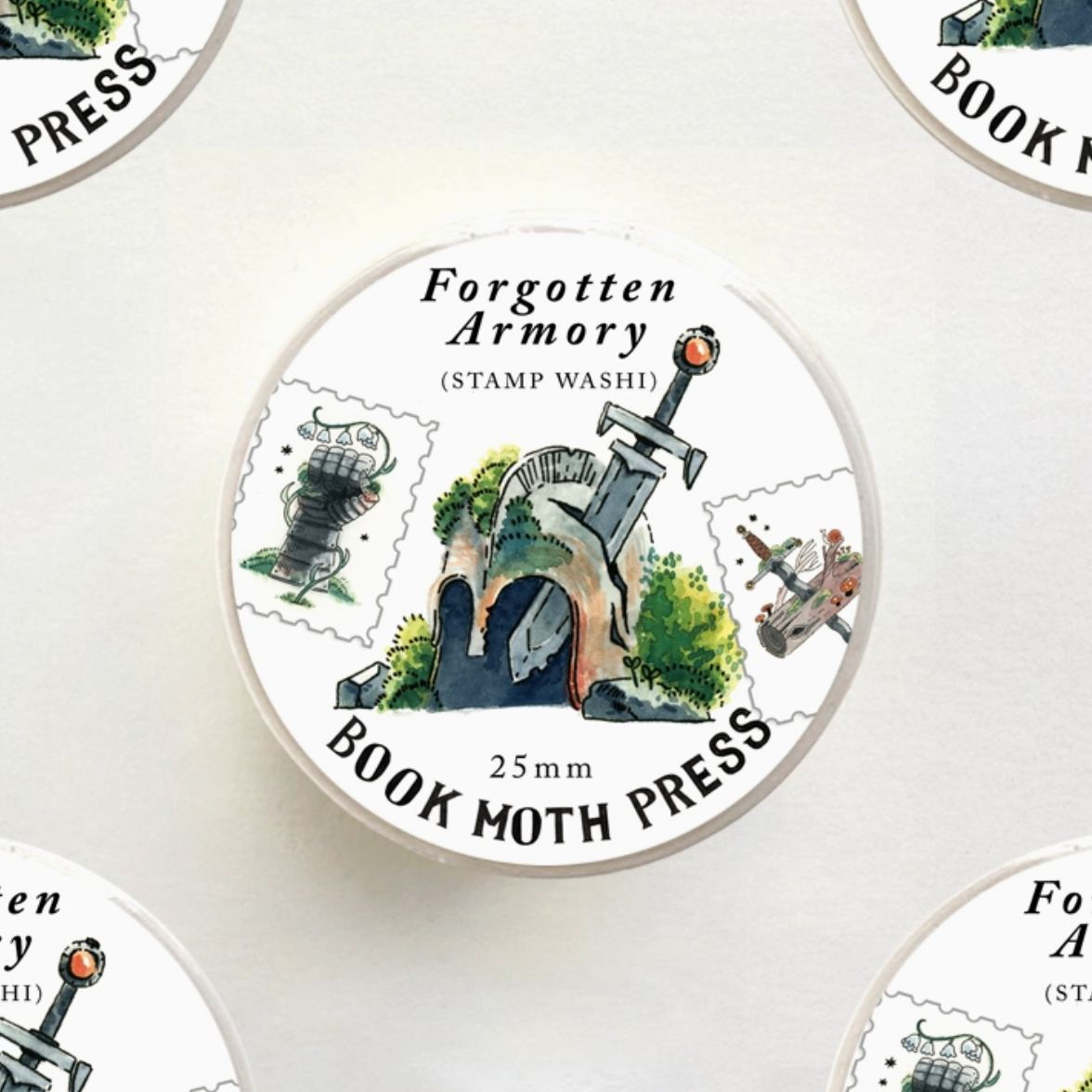 Forgotten Armory Stamp Washi Tape - Cantrip Candles