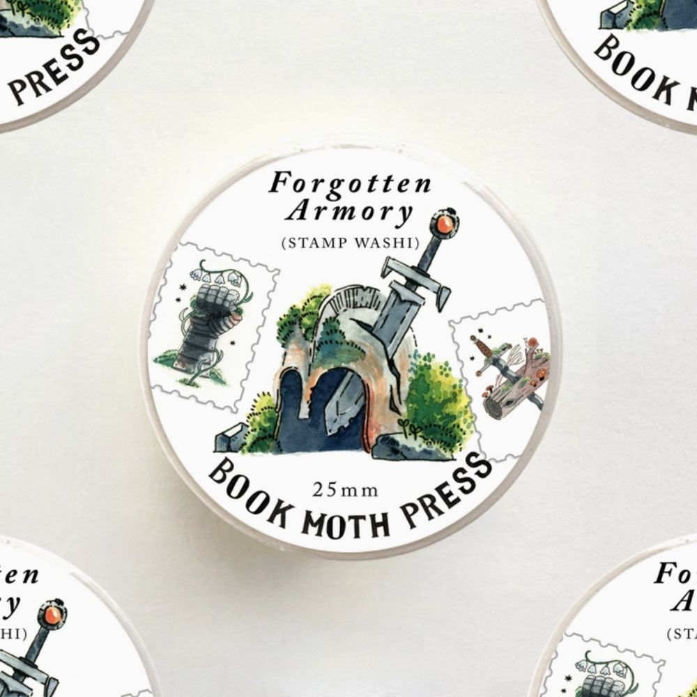 Forgotten Armory Stamp Washi Tape - Cantrip Candles
