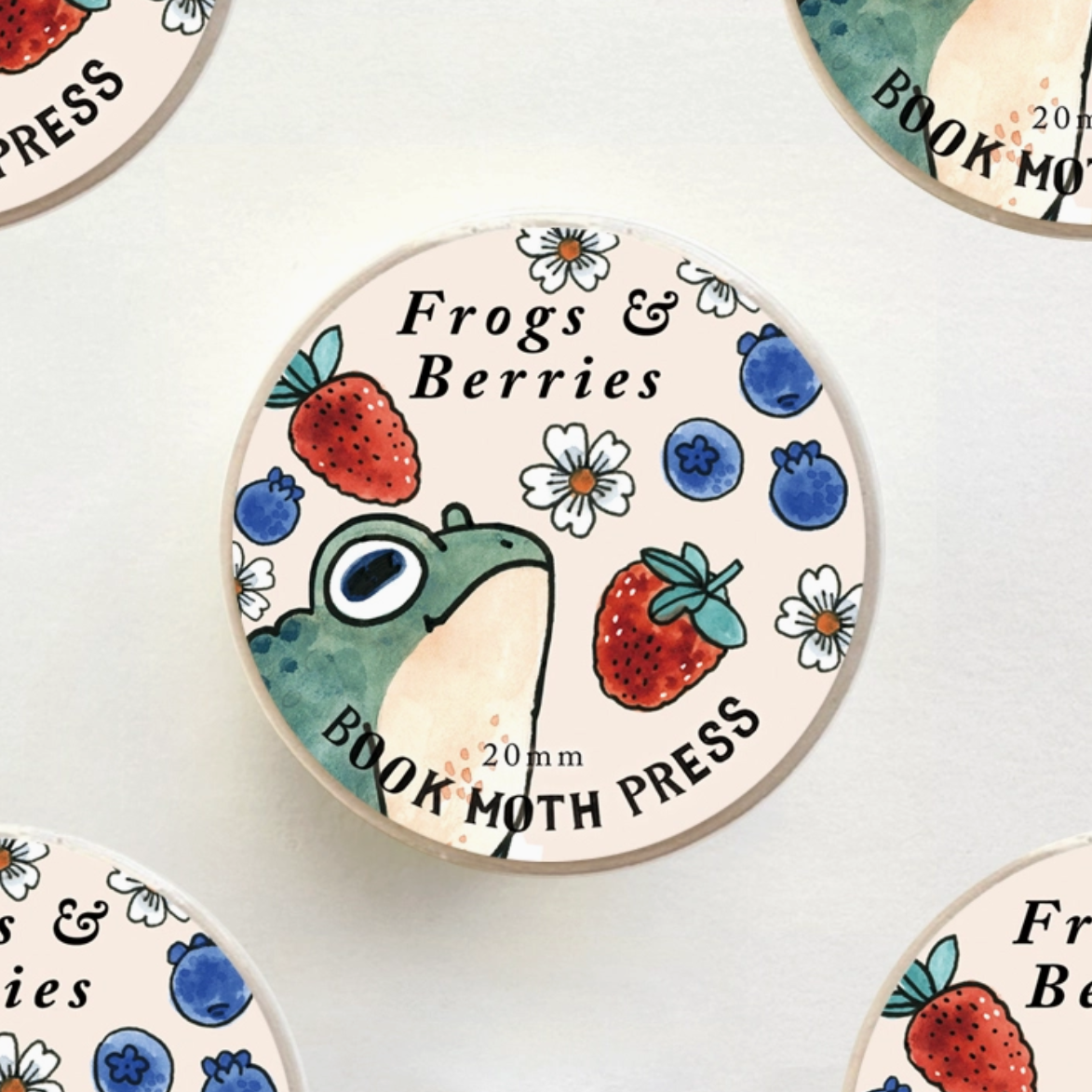 Frogs & Berries Washi Tape - Cantrip Candles