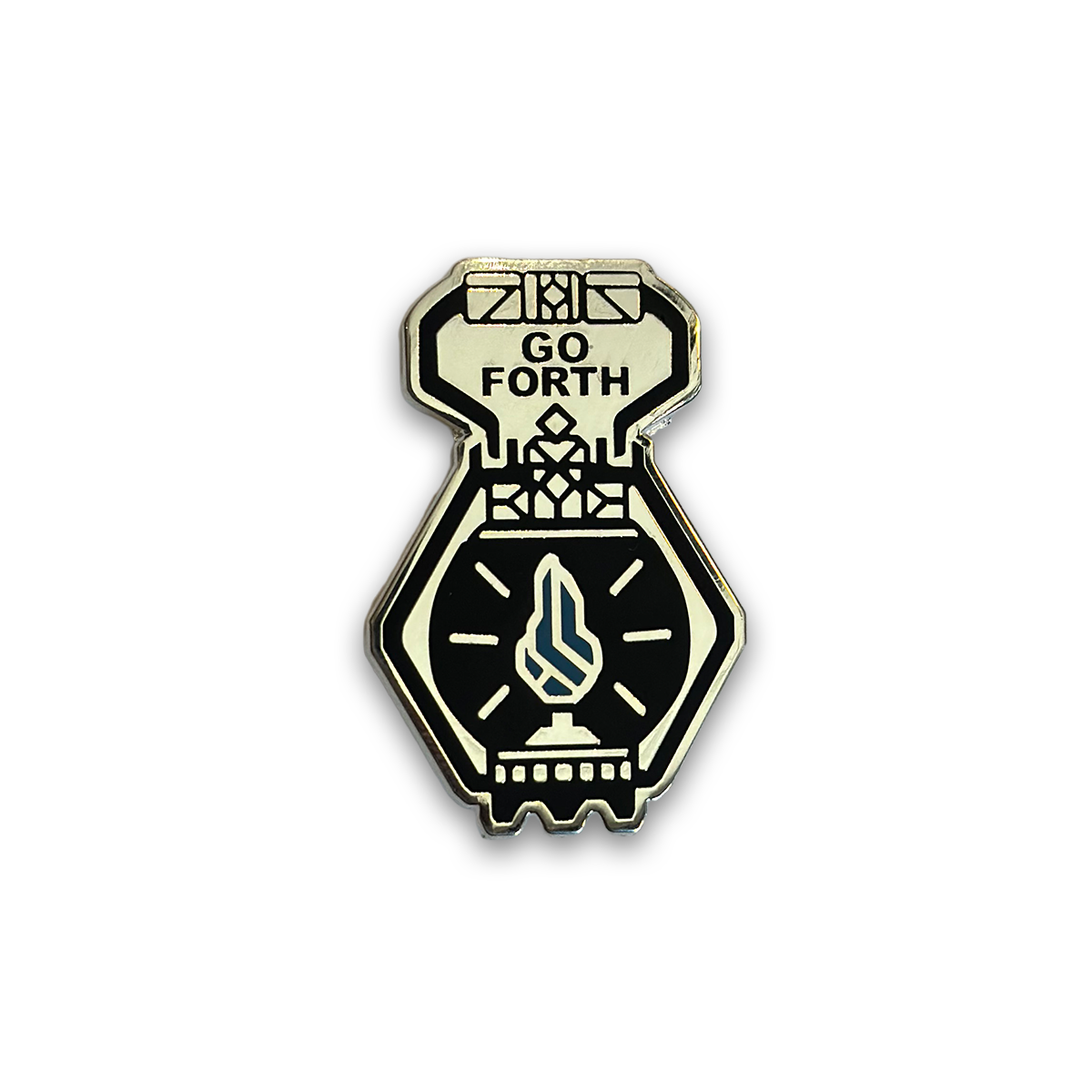 Go Forth Lantern Enamel Pin - Cantrip Candles