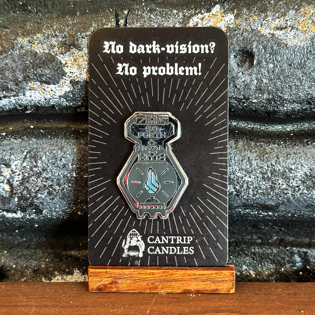 Go Forth Lantern Enamel Pin - Cantrip Candles